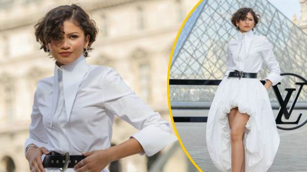 Zendaya w Paryżu zachwyciła białą stylizacją. Czy..
