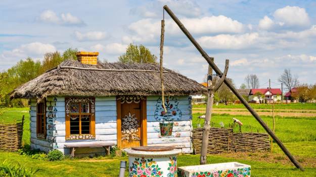 Zalipie, „malowana wieś”, godzinę drogi od..