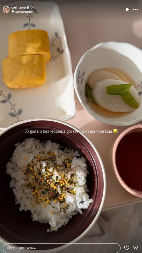 Anna Kurek w szpitalu