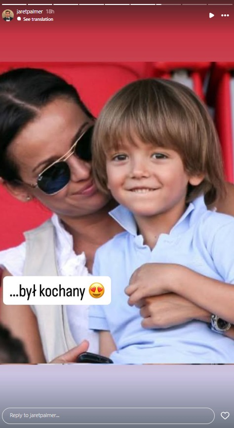 Anna Przybylska z synem Szymonem